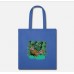 Animal Image With Its Own Touch-Smooching Tigers Royal Blue Tote Bag